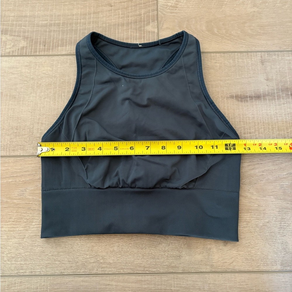 Lululemon ebb to train blue longline sports bra size 6 - Picture 2 of 6